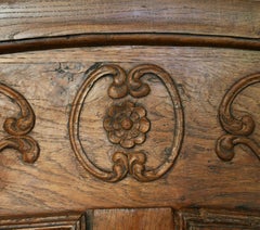 French Louis XV Period Dome Top Oak Bibliothèque, circa 1750