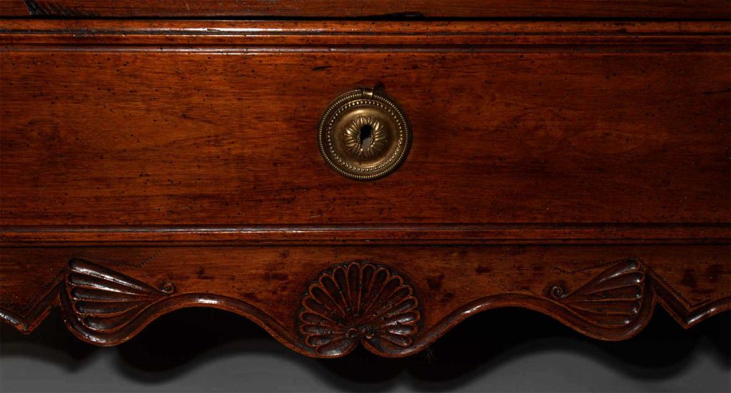 French Louis XVI Carved Mahogany Commode, Late 18th Century