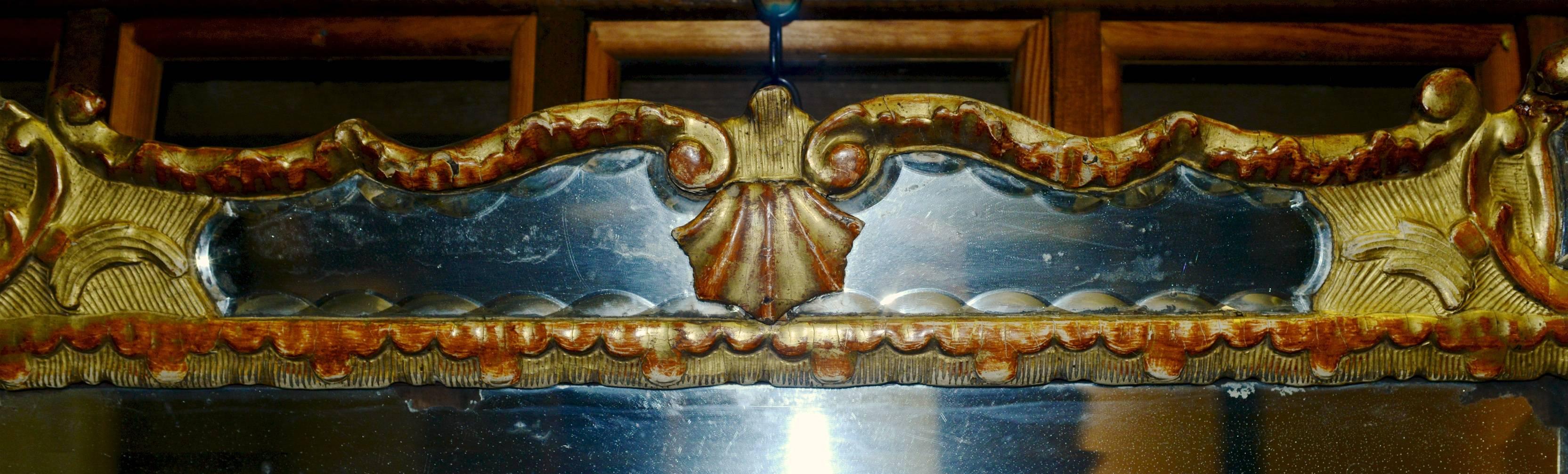 Beveled 18th Century Venetian Mirror, c1725