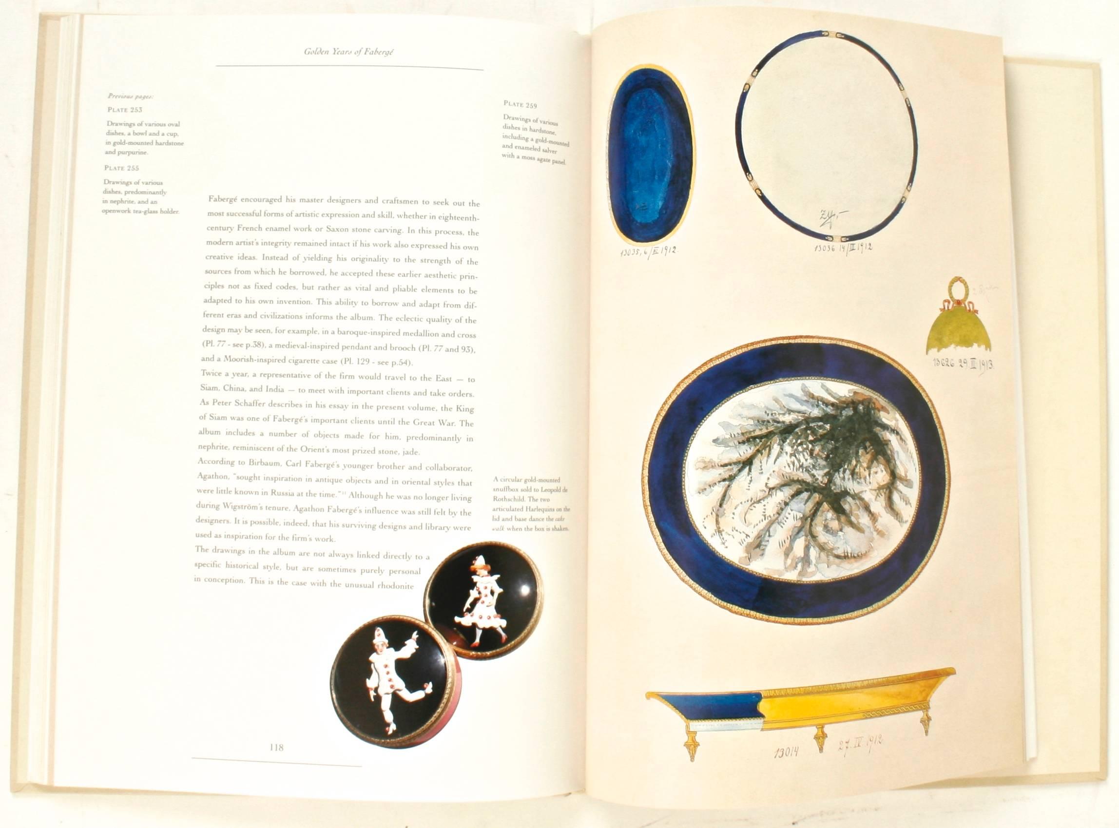 Golden Years of Fabergé, Drawing and Objects from the Wigstrom Workshop In Excellent Condition In valatie, NY