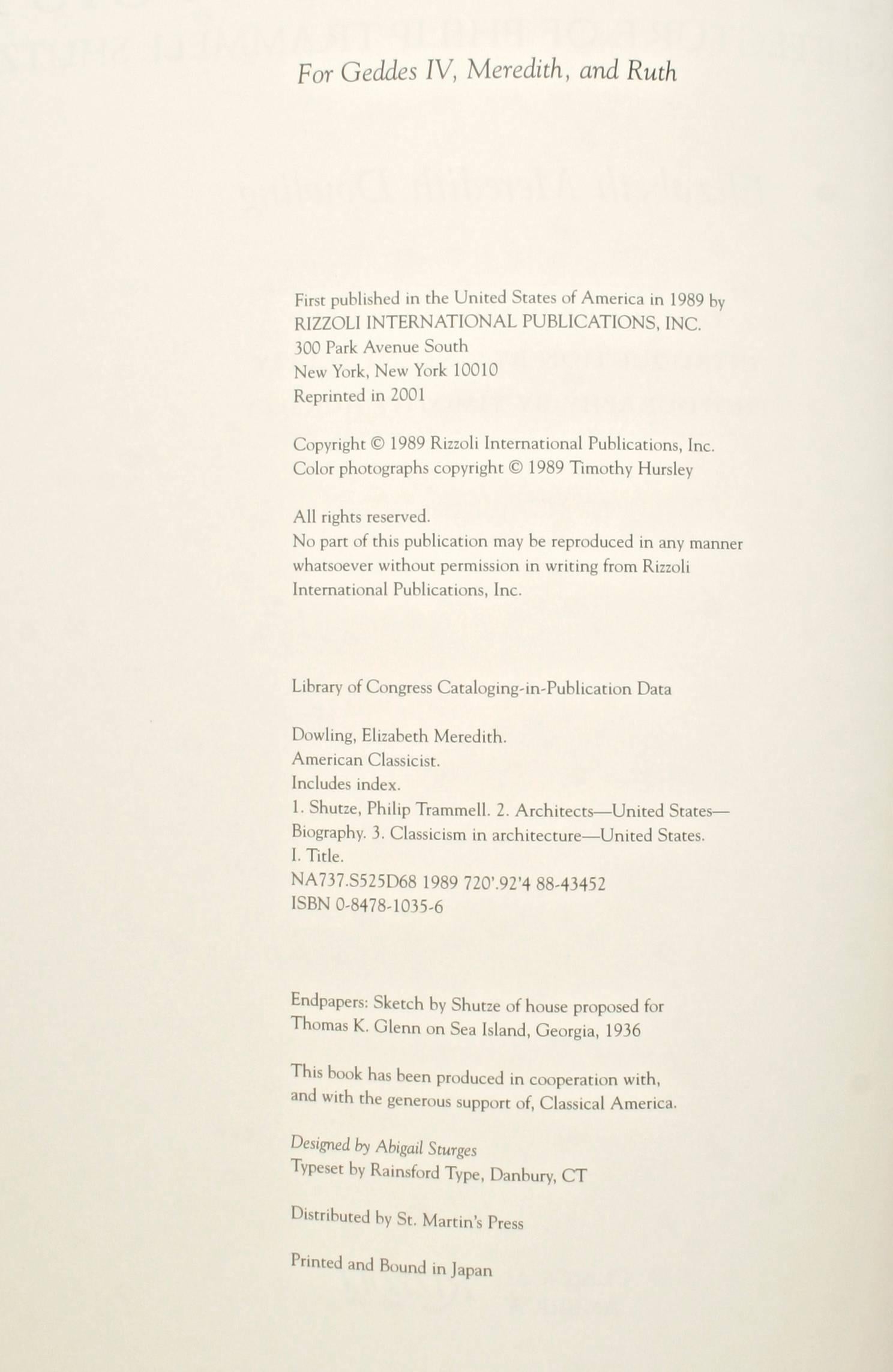 American Classicist, the Architecture of Philip Shutze by Elizabeth Dowling 5