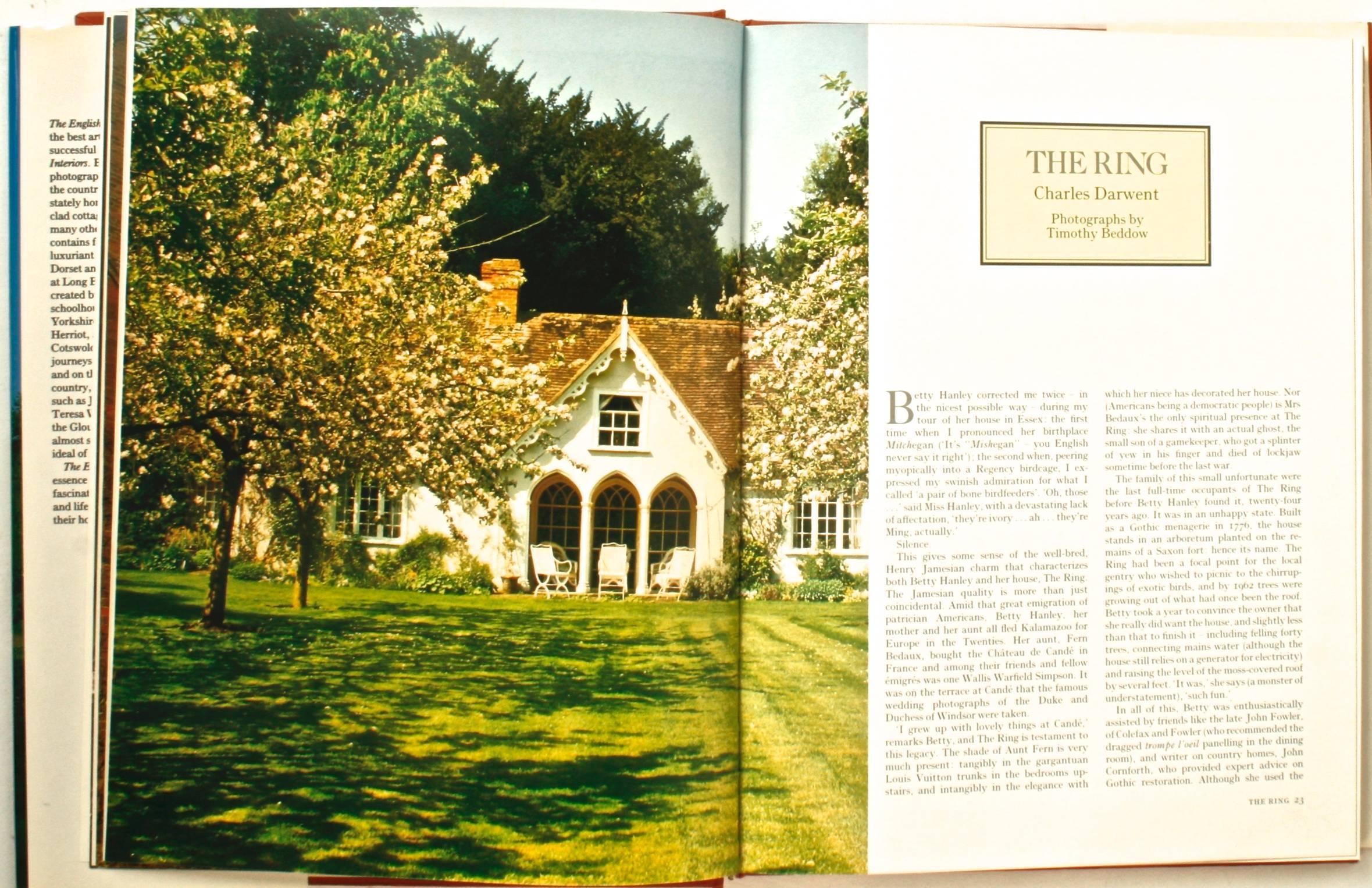 The English Country House, First Edition by Venessa Berridge 1