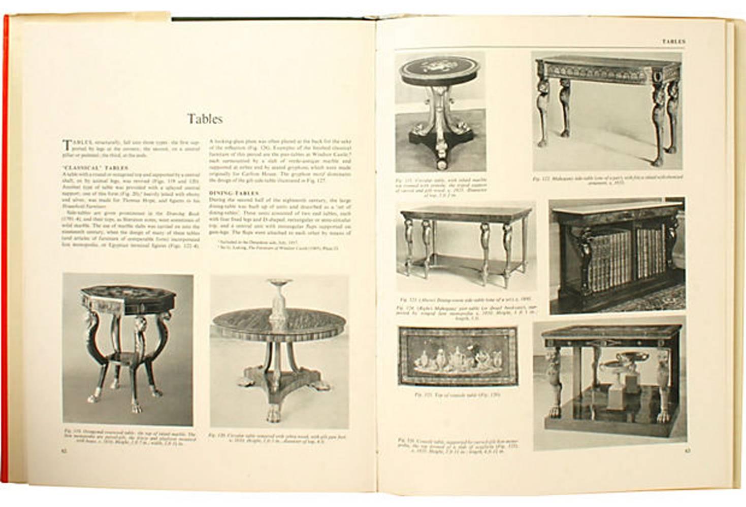 Regency Furniture 1795-1820 by Margaret Jourdain, 1st Ed For Sale 1