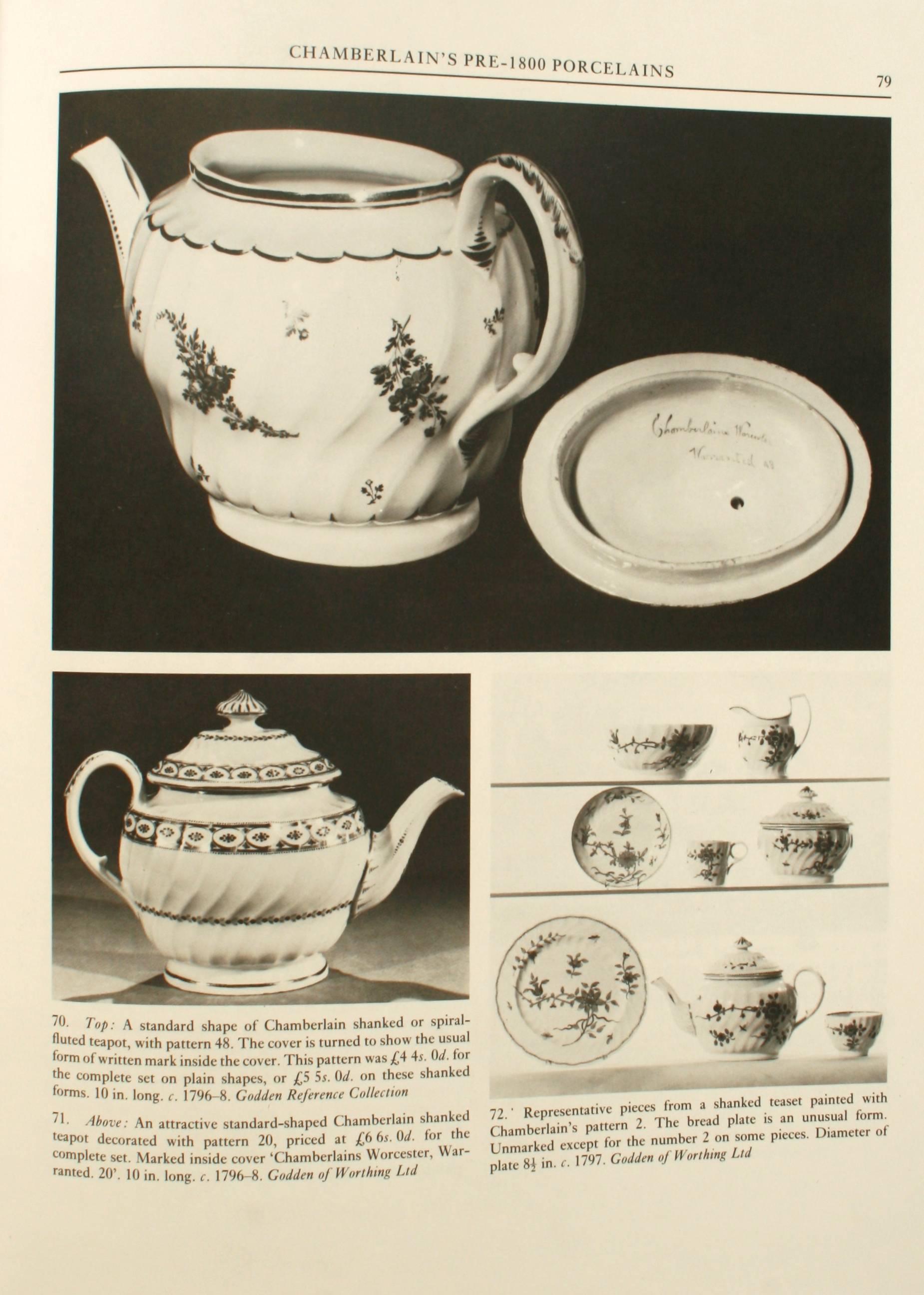 Chamberlain-Worcester Porcelain, 1788-1852 by Geoffrey a. Godden For Sale 1
