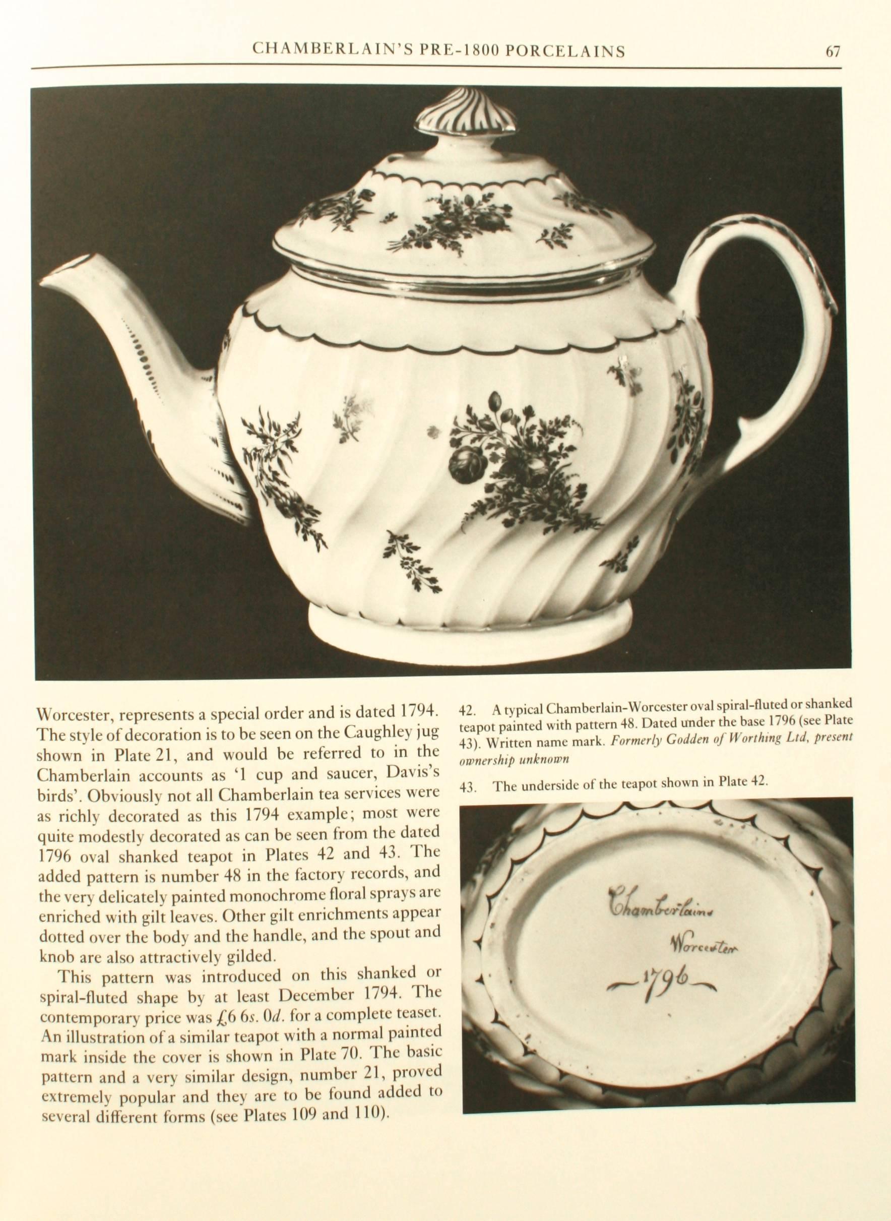Chamberlain-Worcester Porcelain, 1788-1852 by Geoffrey a. Godden For Sale 2