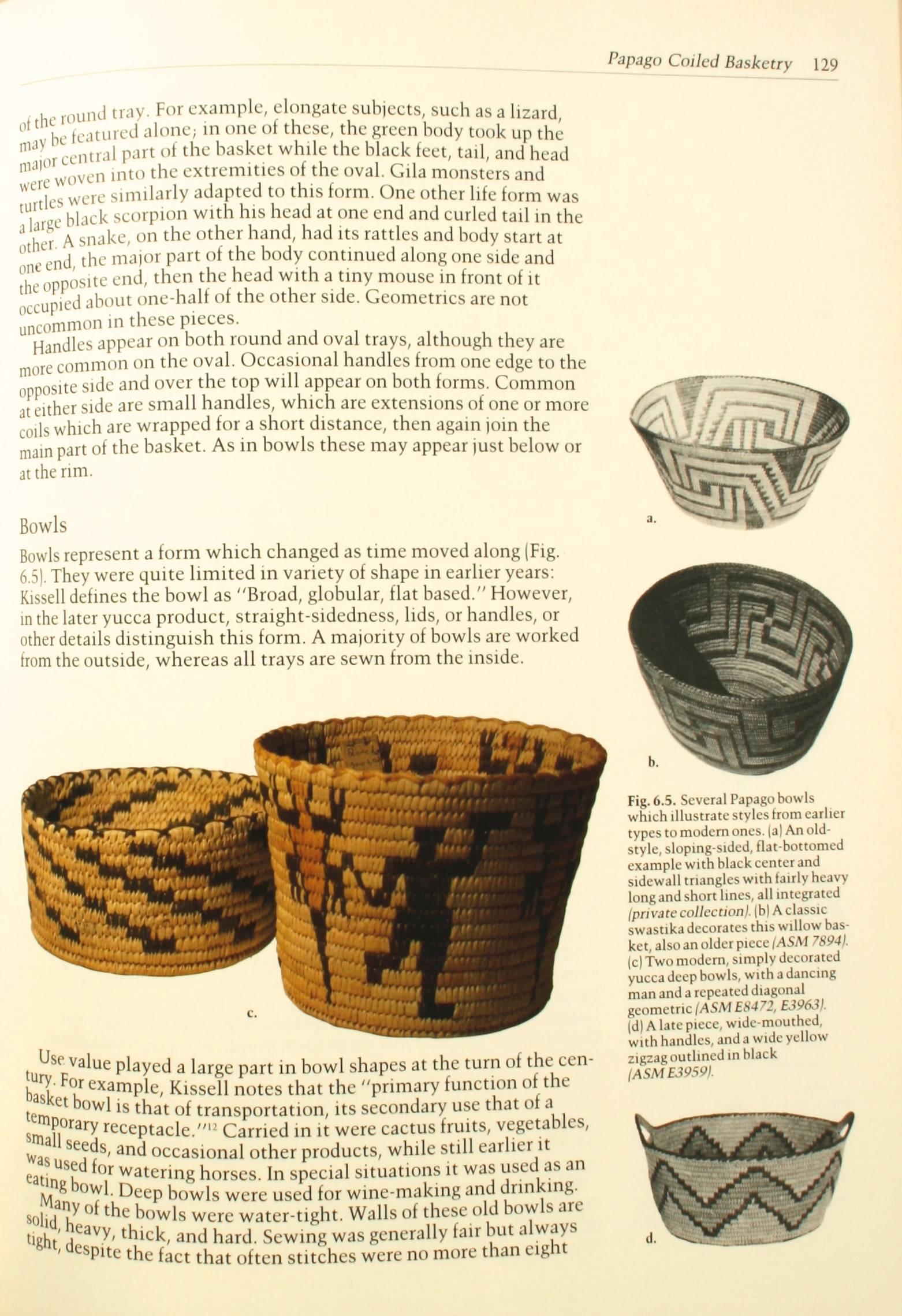 Late 20th Century Indian Baskets of the Southwest by Clara Lee Tanner, First Edition For Sale