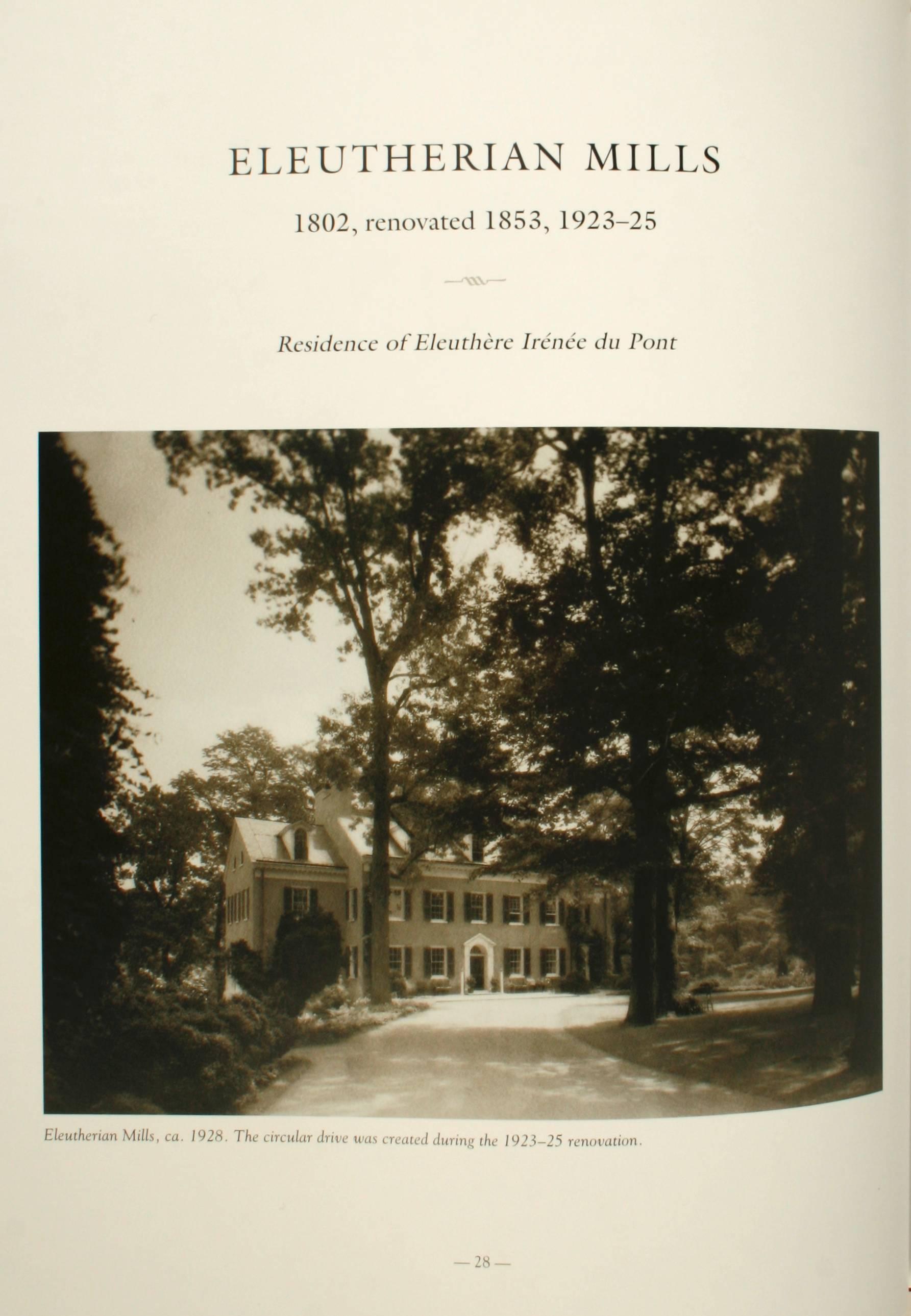 The du Ponts: Houses and gardens in the Brandywine by Maggie Lidz.
Acanthus Press, NY, 2009. 1st Ed hardcover with dust jacket. Featuring 25 of the du Pont family houses and farms, including: Winterthur, Longwood, Nemours, Bellevue, (a replica of