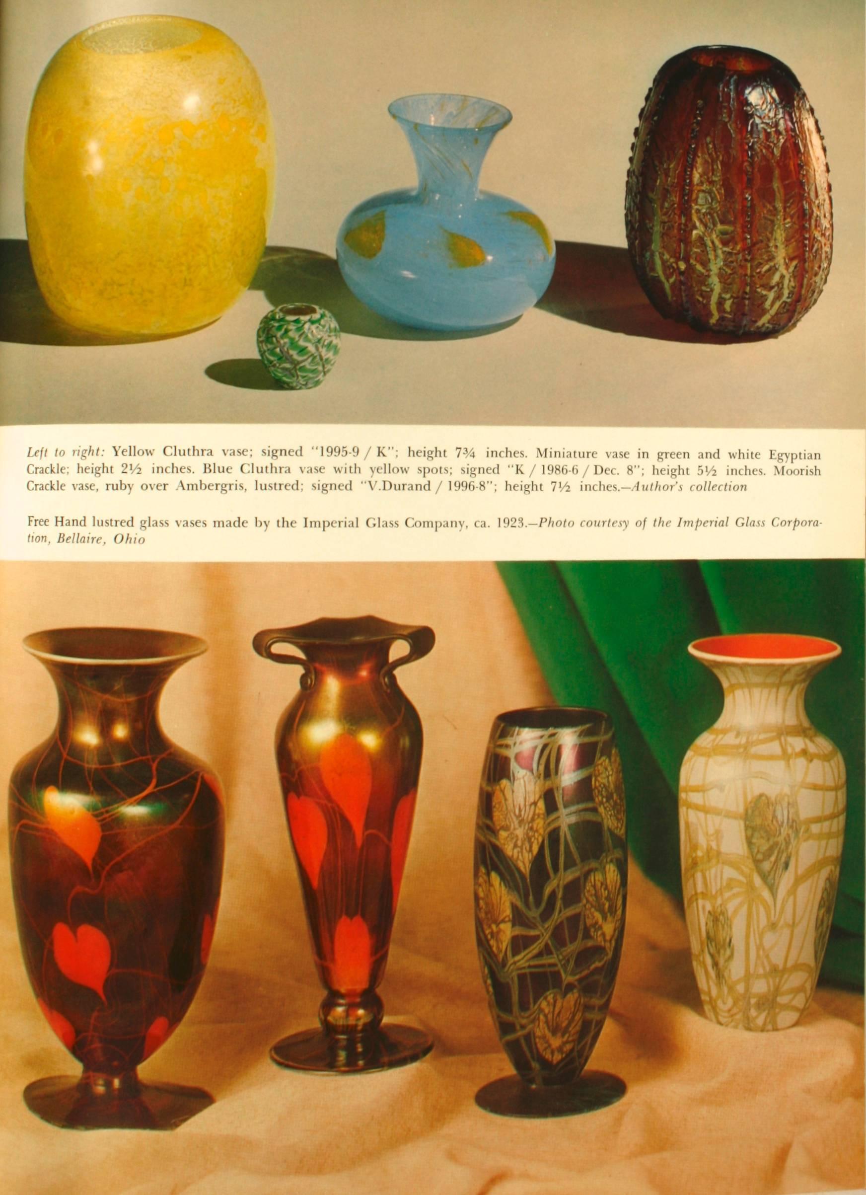 Mid-20th Century American Art Nouveau Glass by Albert C Revi, First Edition For Sale