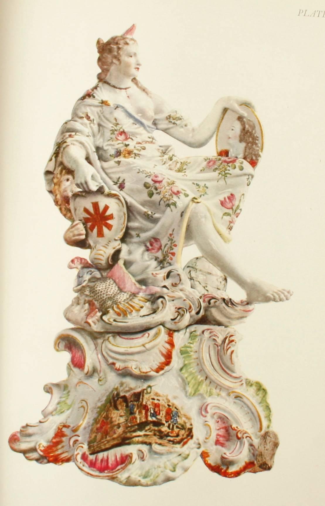 Paper 18th Century English Porcelain Figures by William King, 1st Ed For Sale