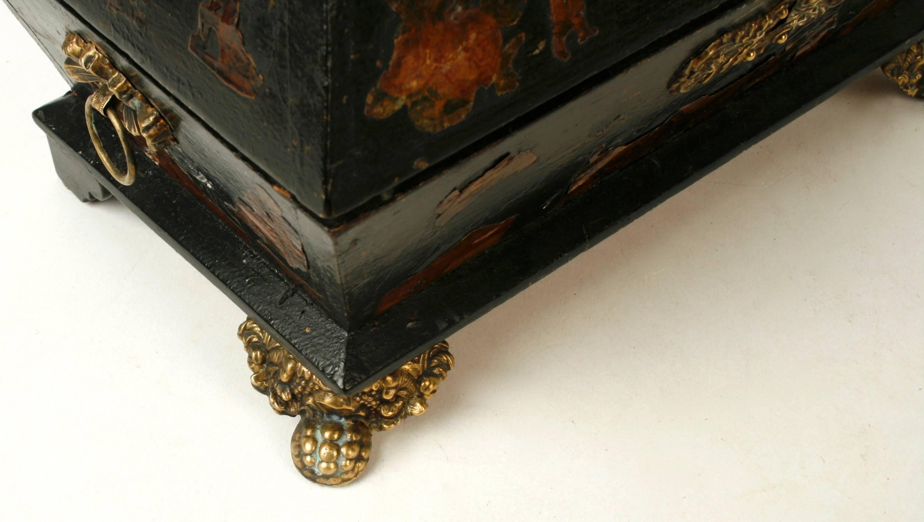 English Regency Decoupage Box, Early 19th Century For Sale 2