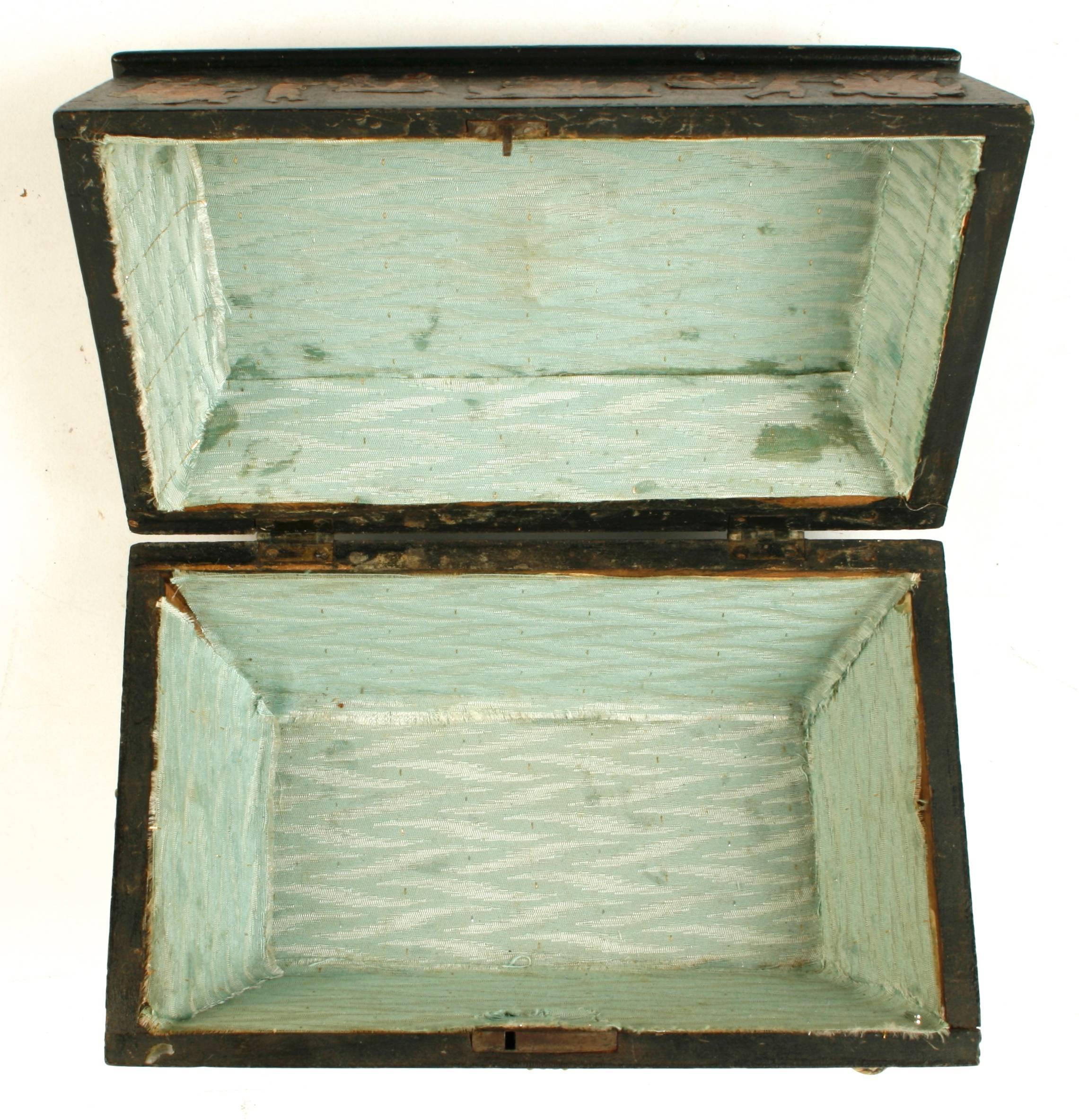 English Regency Decoupage Box, Early 19th Century For Sale 3