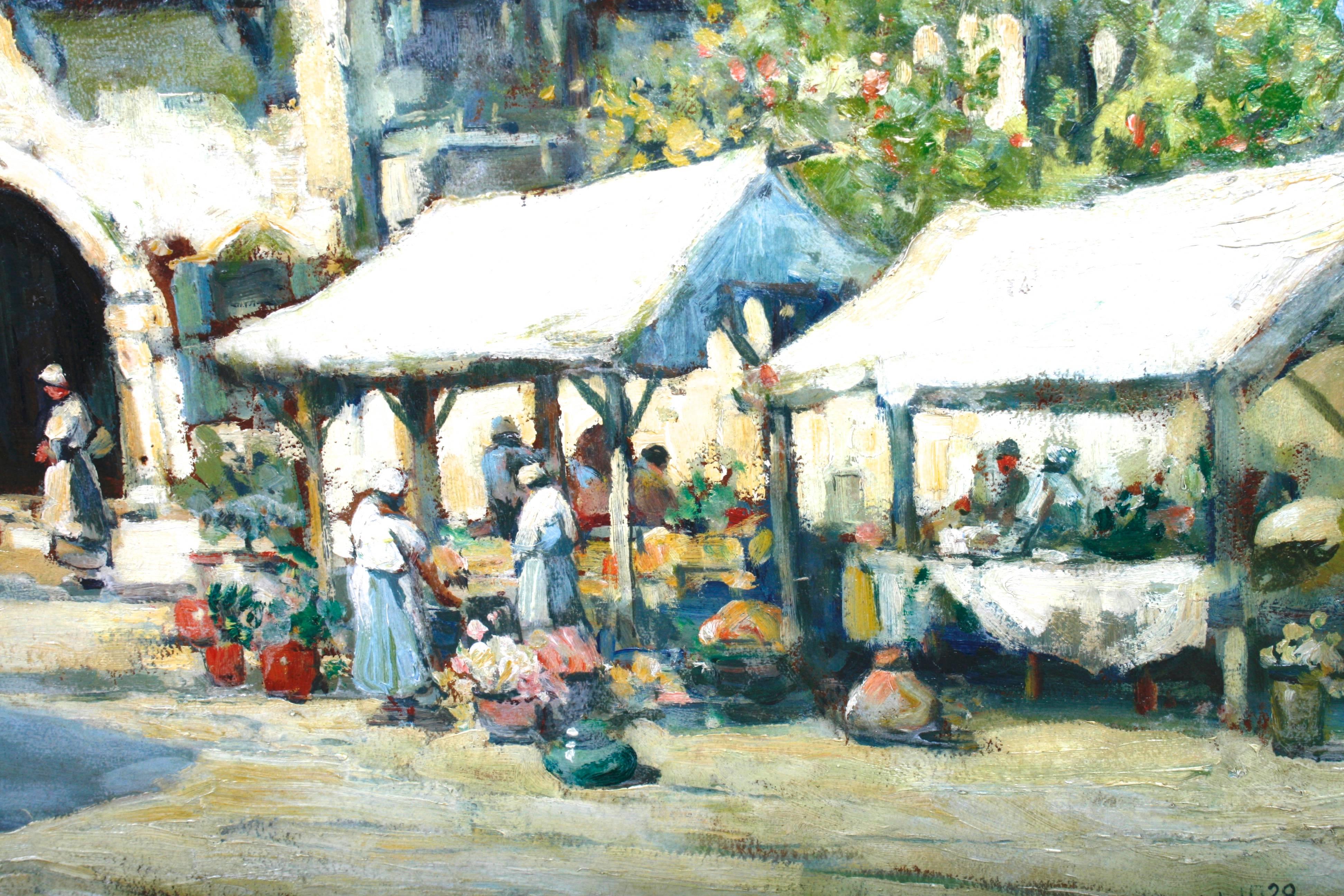 20th Century A Mediterranean Marketplace by Arthur Diehl, c1928