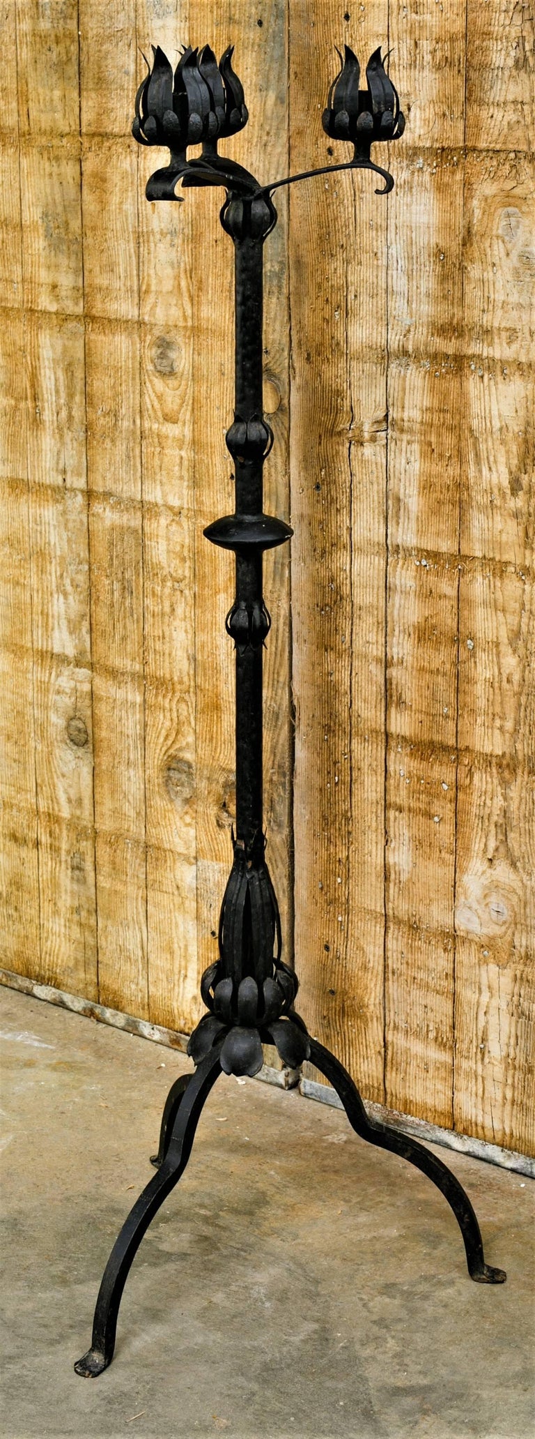 Wrought Iron Candelabra at 1stDibs