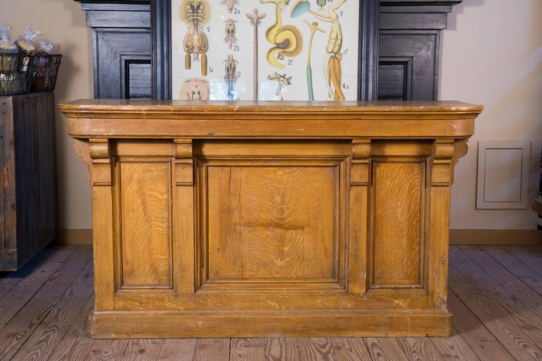 Antique Oak Counter From Belgium At 1stdibs Antique Oak Counter From Belgium