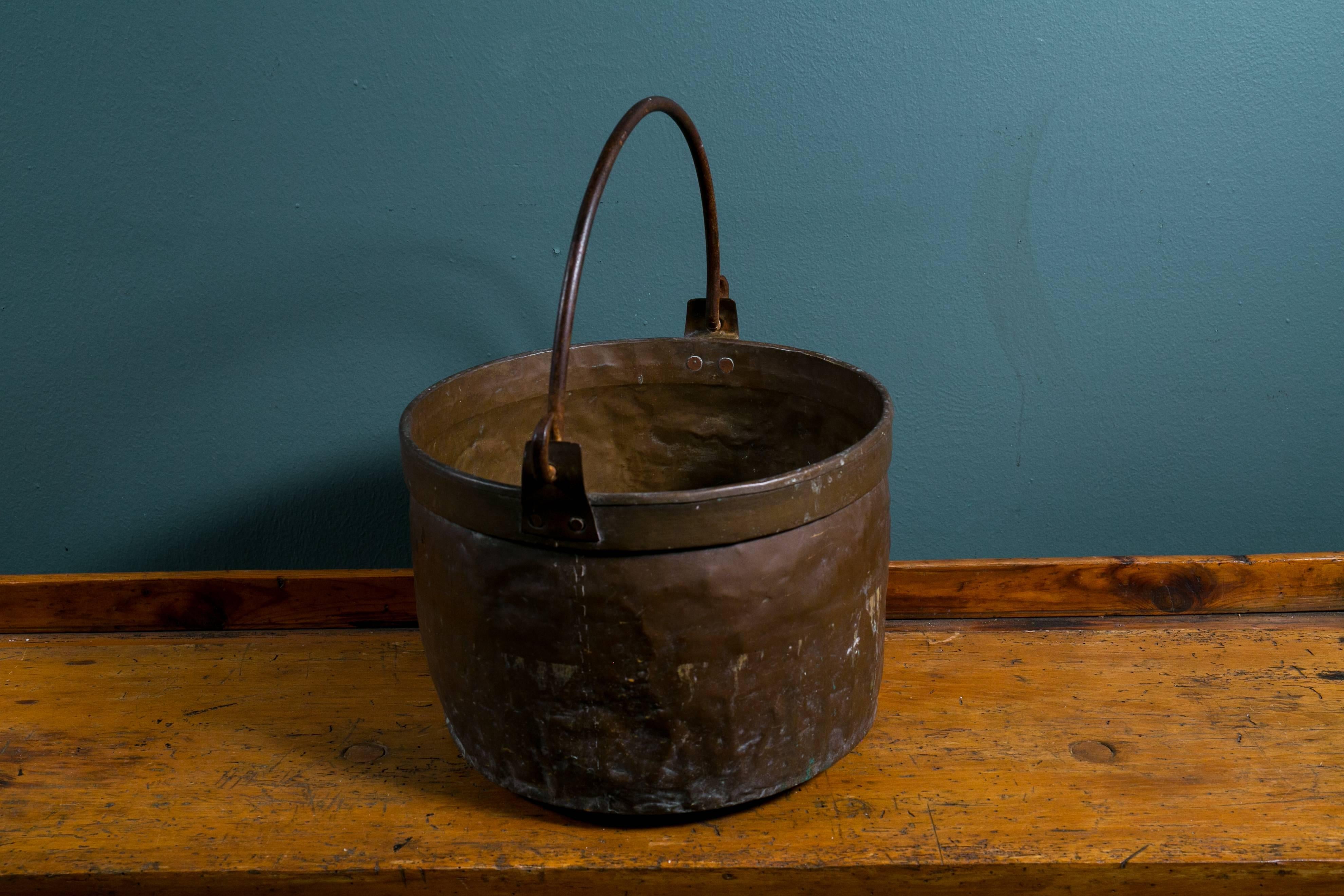 Late 19th Century Antique French Copper Pot