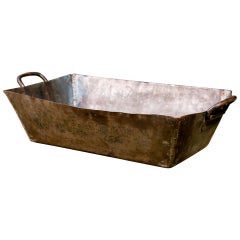 Vintage Handcrafted Industrial Metal Trough