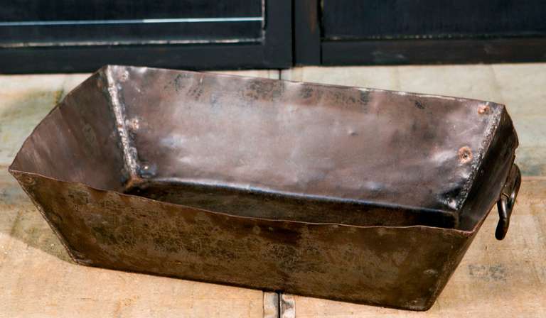 Hand-Crafted Handcrafted Industrial Metal Trough