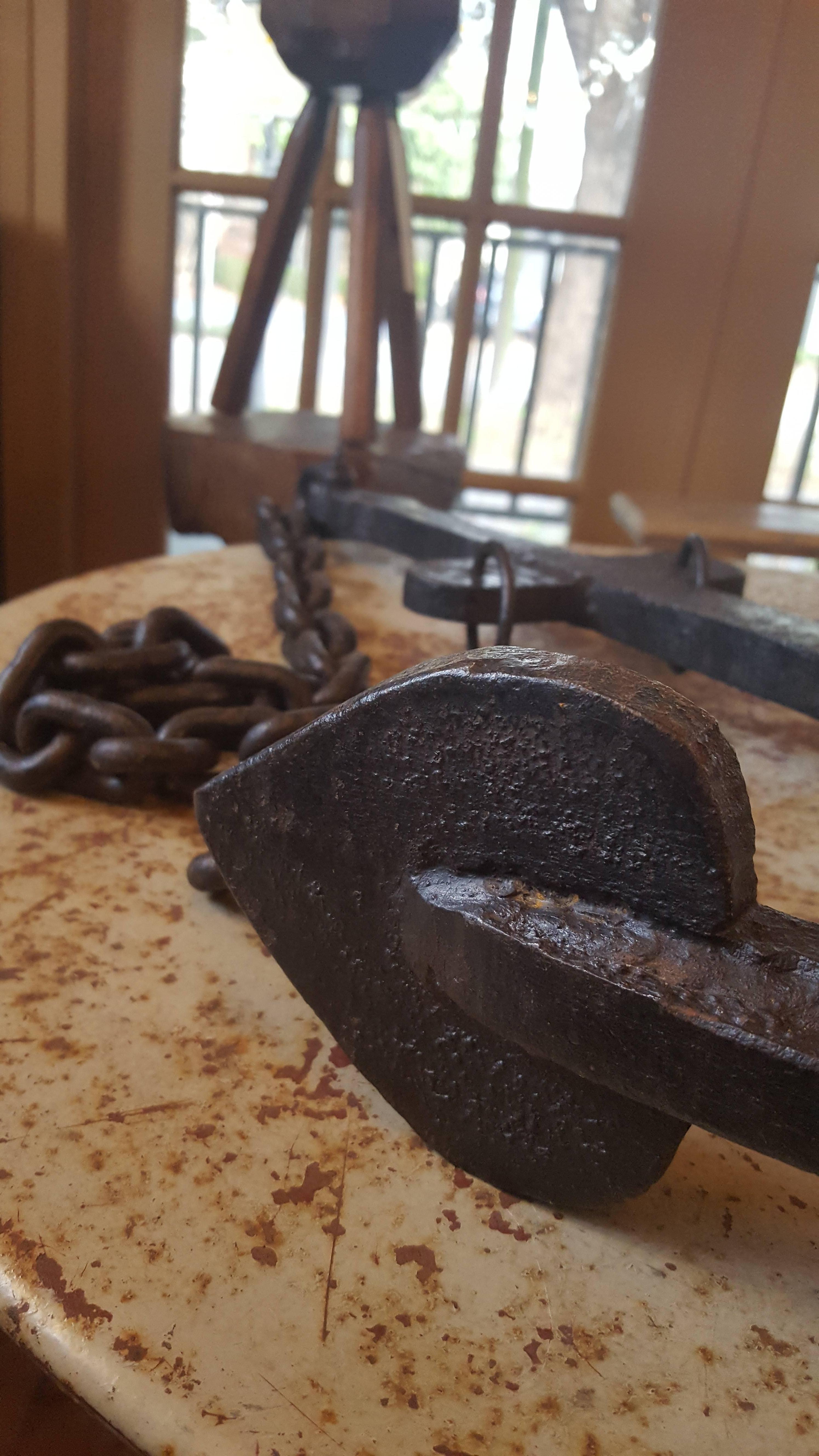 19th Century Hand-Forged Iron Ship Anchors from France In Excellent Condition In Houston, TX