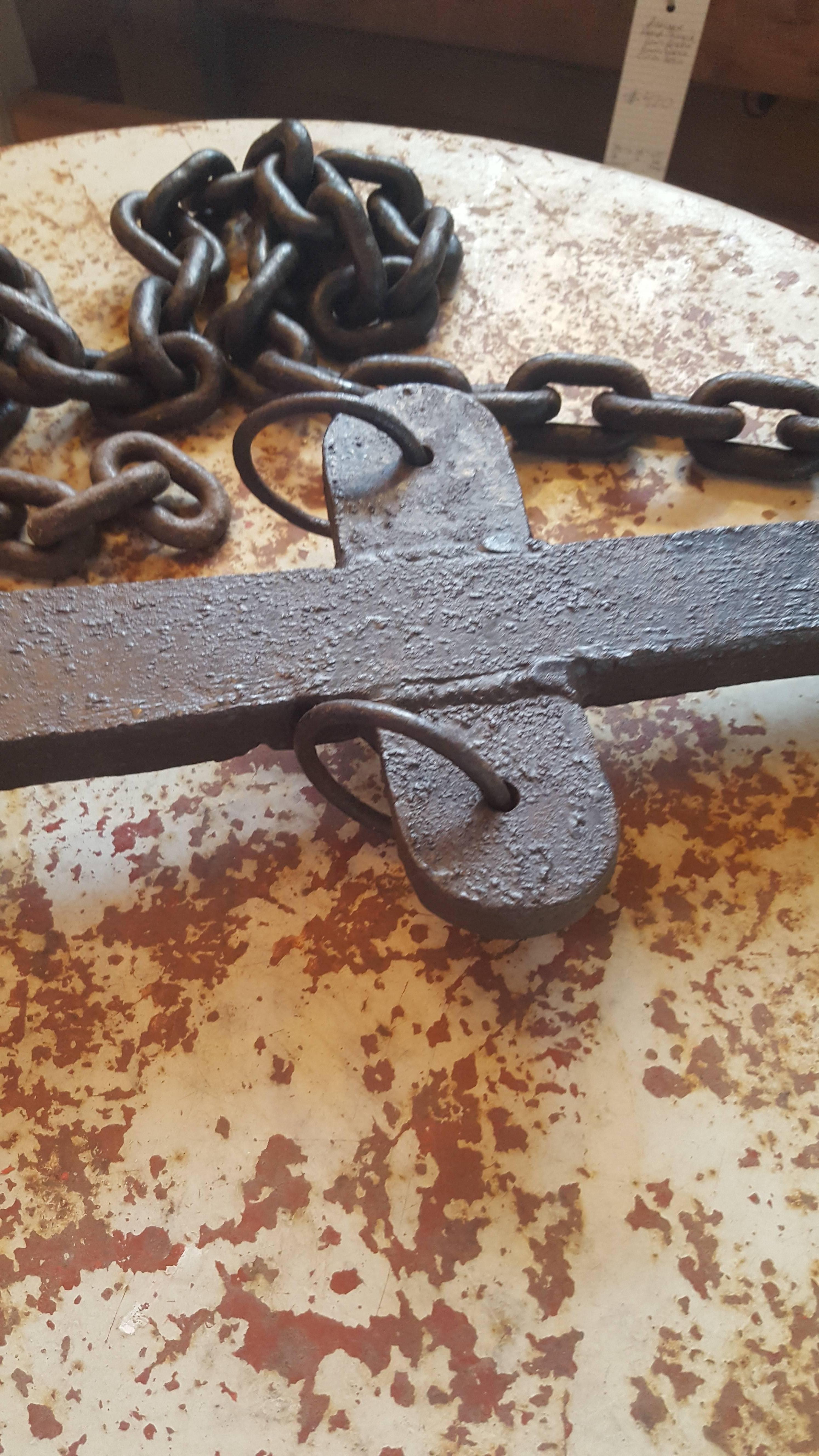 19th Century Hand-Forged Iron Ship Anchors from France 1