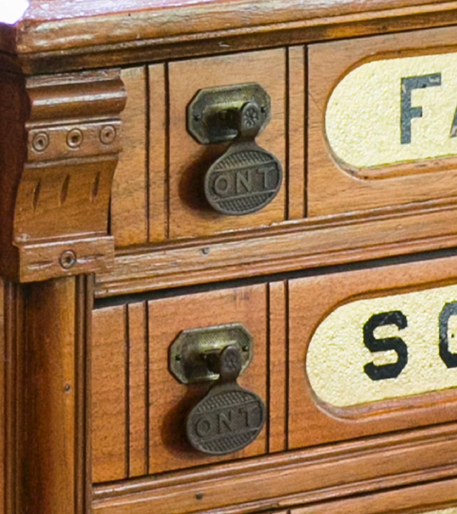 antique spool cabinet