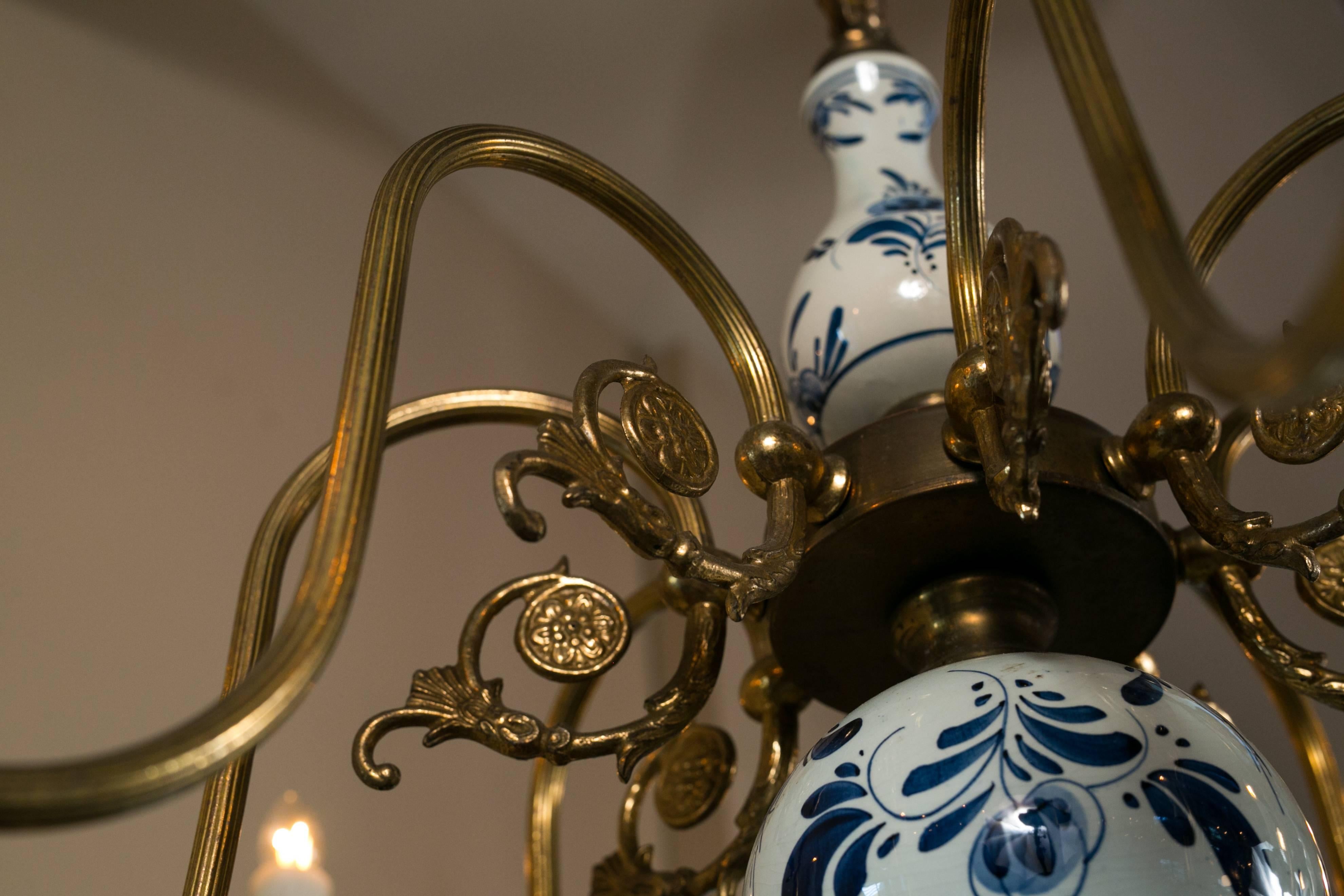 delft blue chandelier