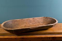 Hand-Carved Rustic American Wooden Trough, circa 1900