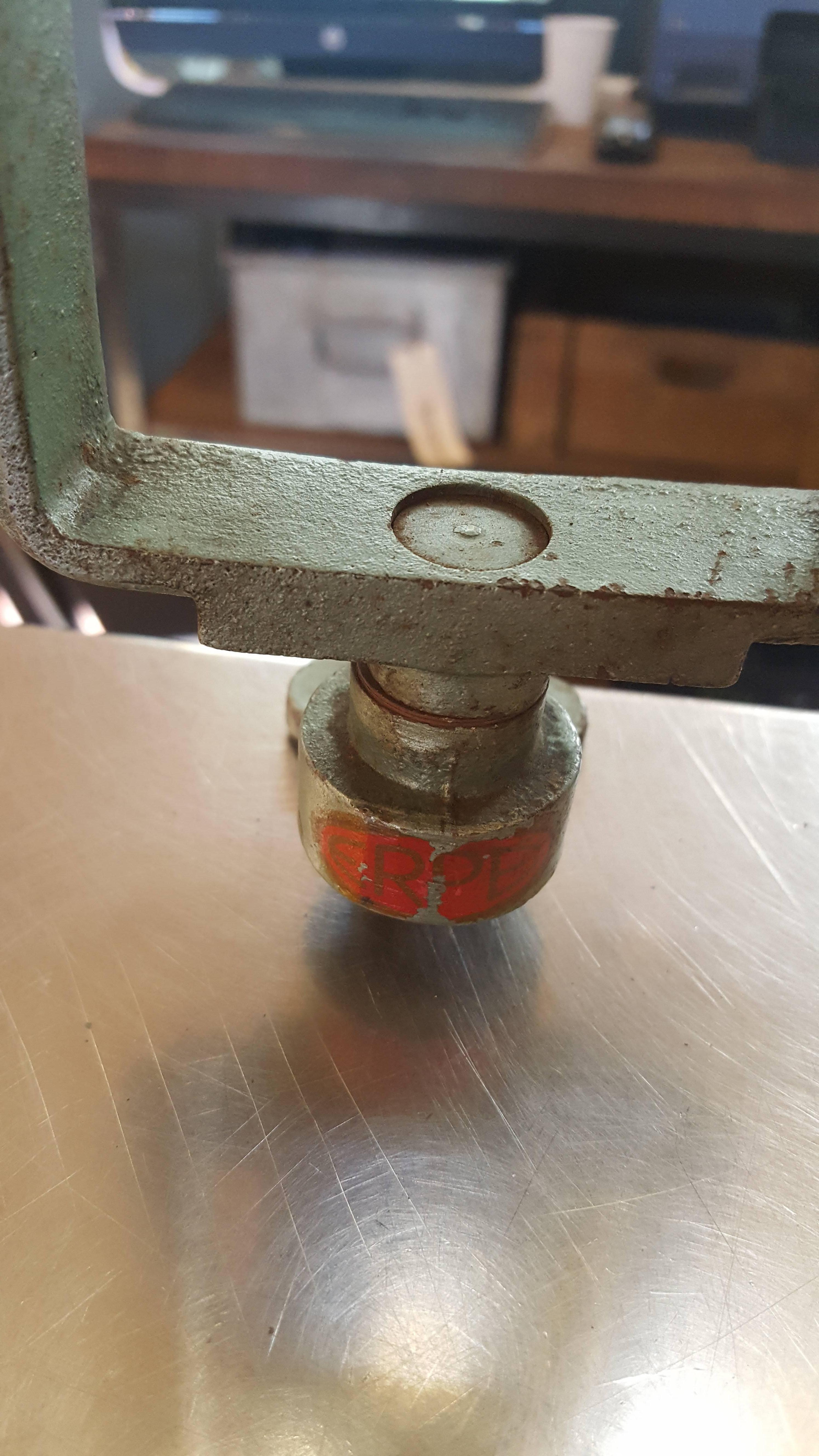 Erpe Industrial Drafting Lamp In Good Condition In Houston, TX