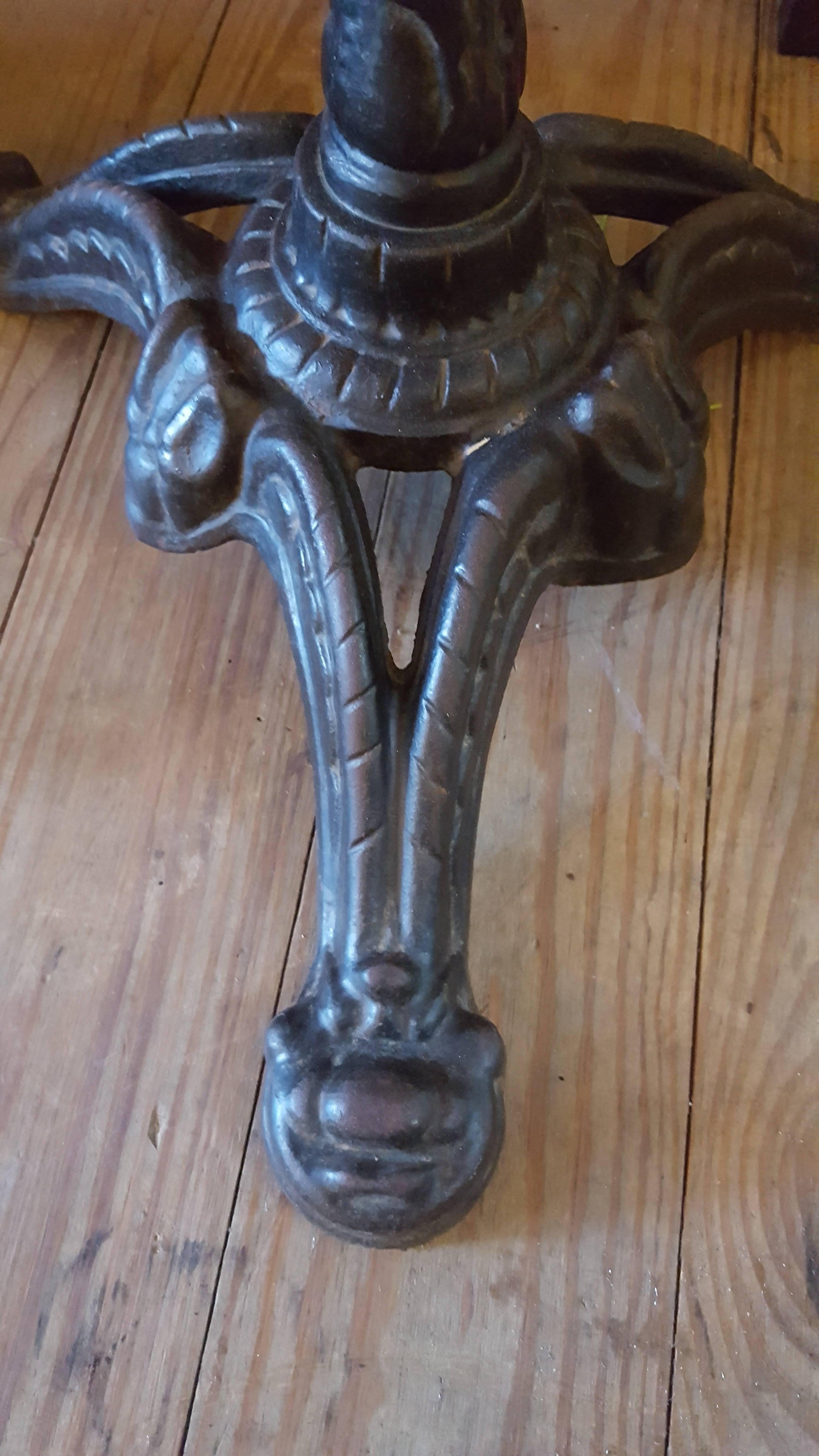 iron cafe table