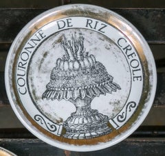 Set of Seven Fornasetti Dinner 'Pranzo Alle Otto' Butter Plate/Coaster Set
