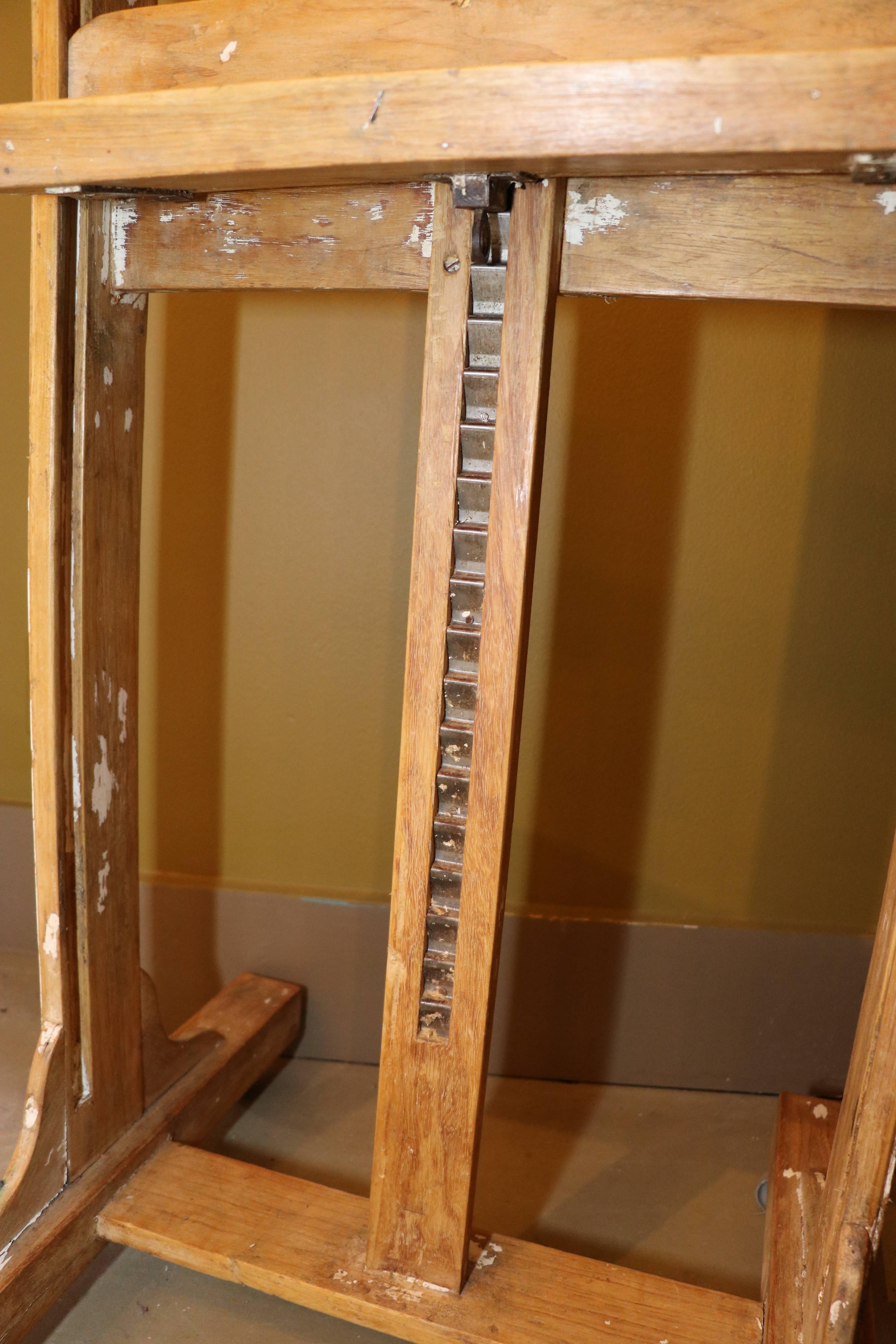 Carved French Painter's Studio Easel, Circa 1940