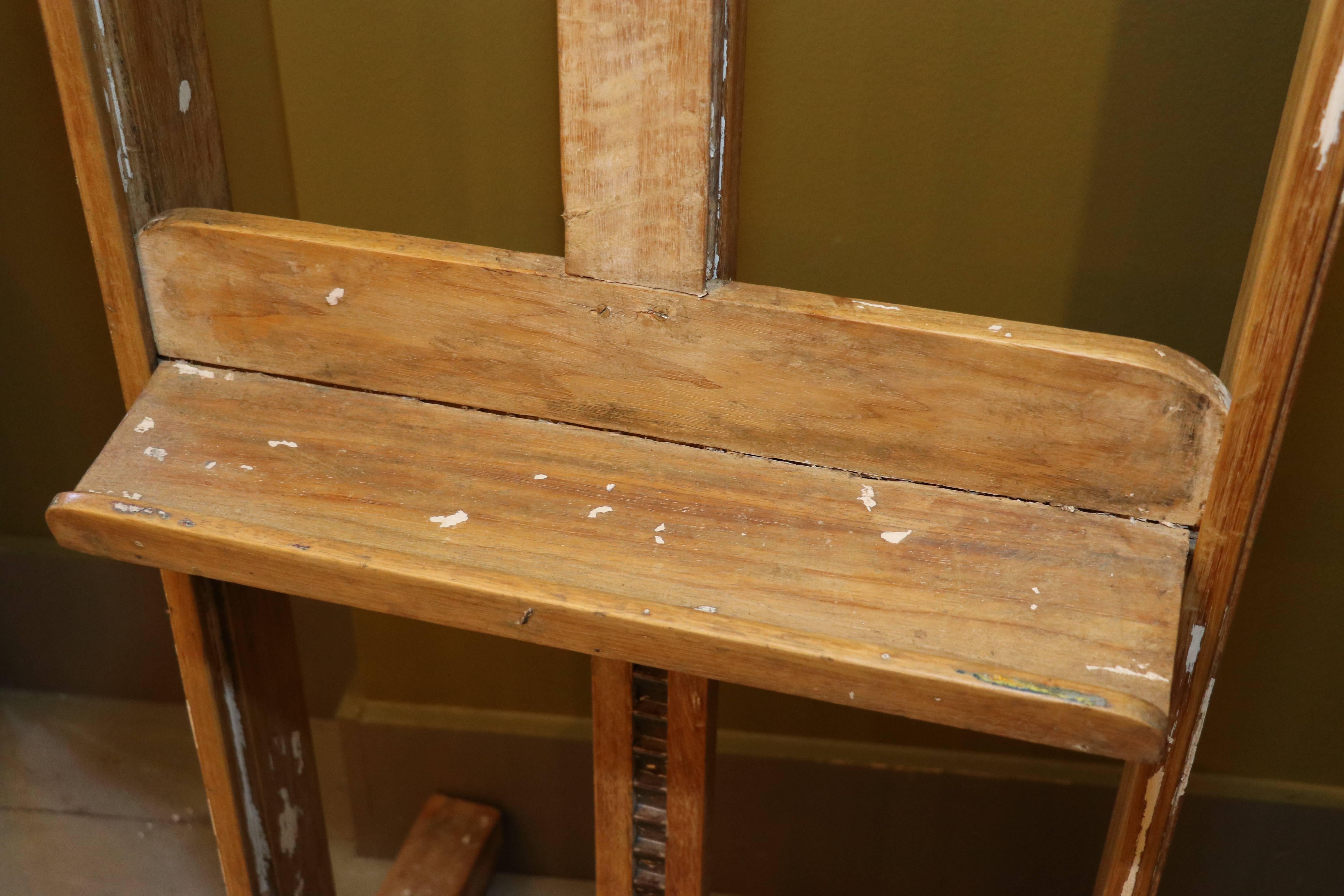Industrial French Painter's Studio Easel, Circa 1940