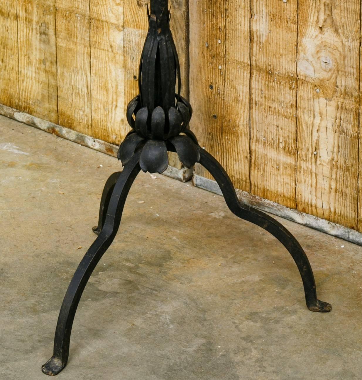 Gothic Revival Wrought Iron Candelabra