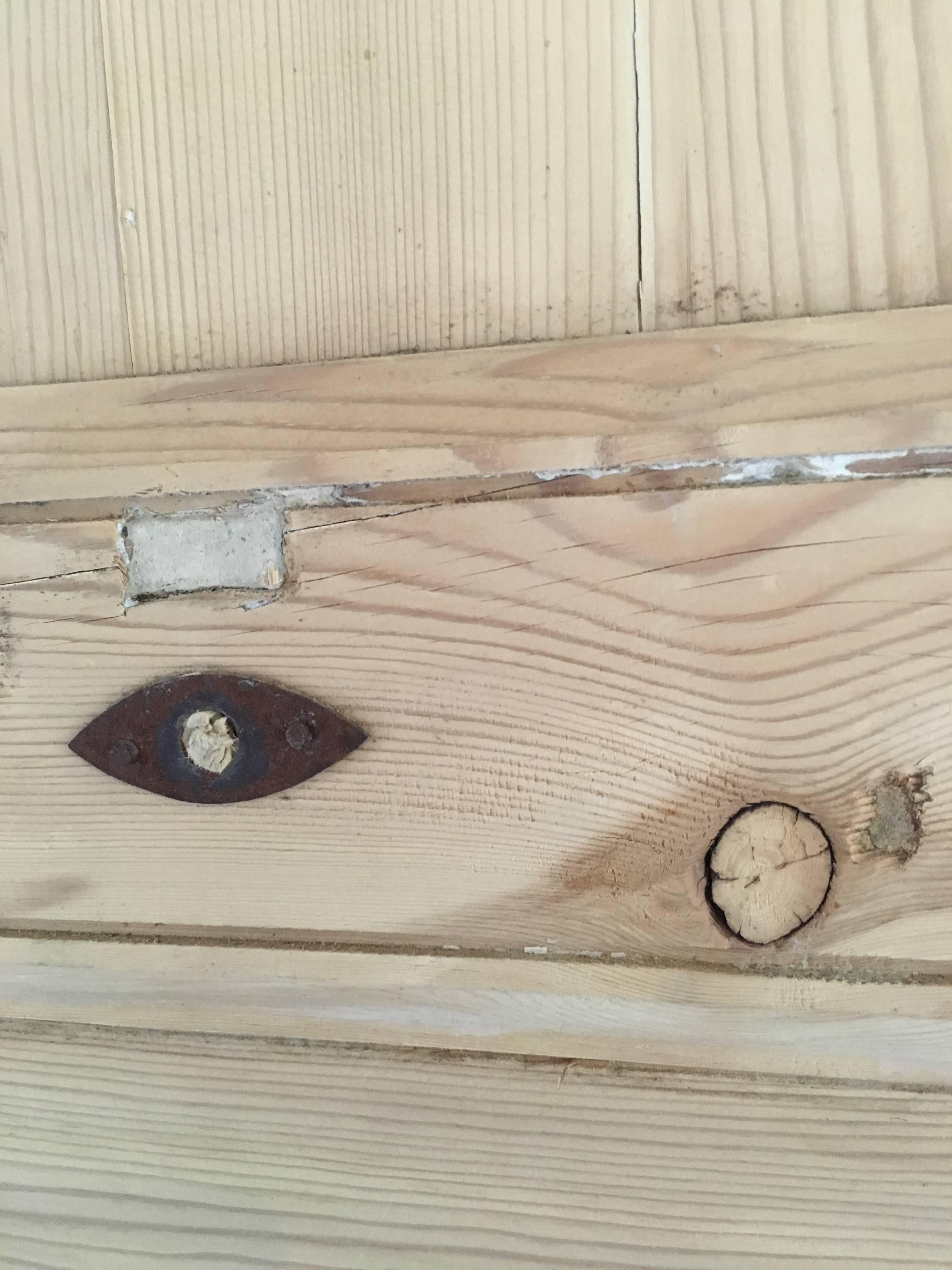 Pair of inside pine doors from a stately home in Marseille.