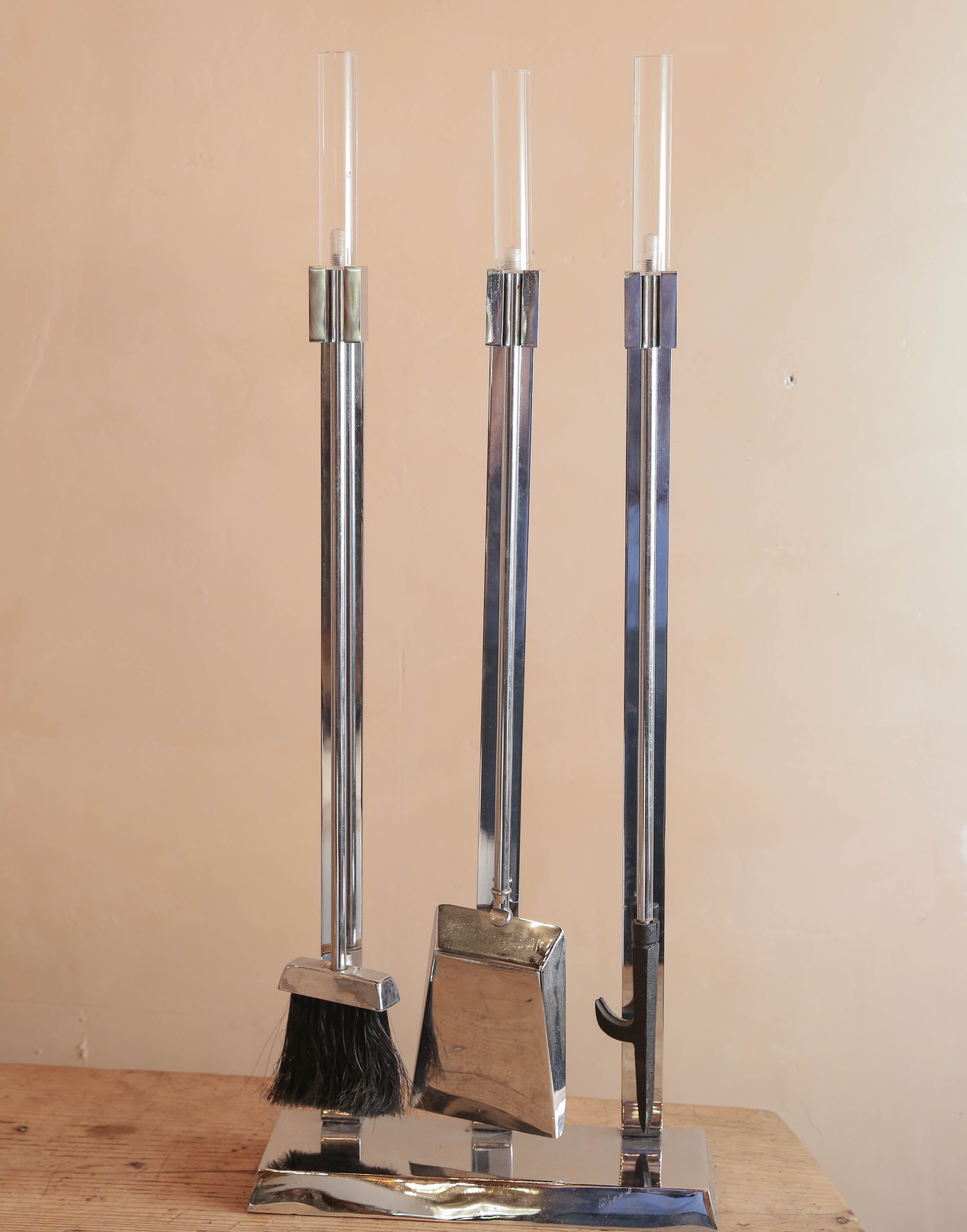 Set of Mid Century Fireplace Tools