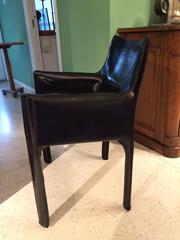 Set of Six 1980s Cab Chairs