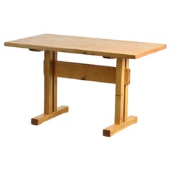 Mesa de comedor de pino macizo, Les Arcs, Francia