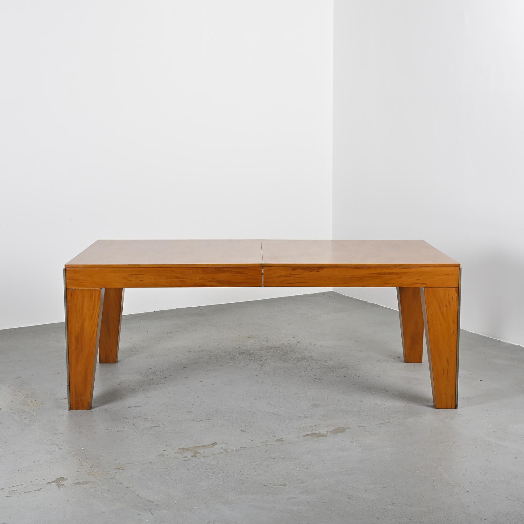 French André Sornay : Rare extension table, France circa 1930 For Sale