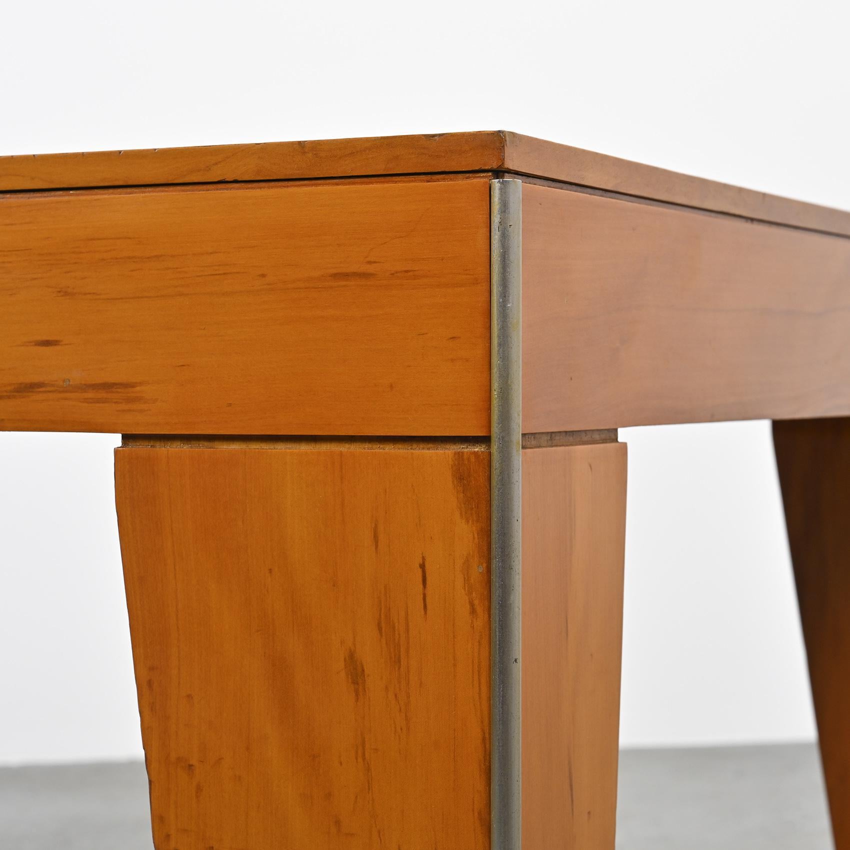 Wood André Sornay : Rare extension table, France circa 1930 For Sale