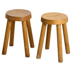 Stools by Charlotte Perriand for les Arcs 1600, circa 1965