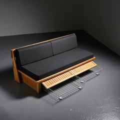 Les Arcs Daybed with backrest by Charlotte Perriand, circa 1973