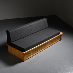 Pine daybed designed by Charlotte Perriand for Les Arcs, circa 1970