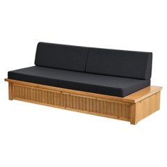 Pine daybed designed by Charlotte Perriand for Les Arcs, circa 1970