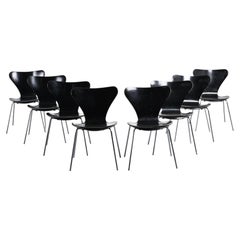 Chairs by Arne Jacobsen, Fritz Hansen circa 1970, Set of 8
