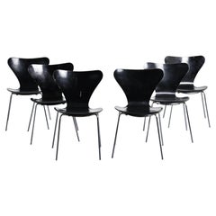 Chairs by Arne Jacobsen, Fritz Hansen circa 1970, Set of 6