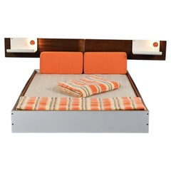 Headboard and Double Bed by Pierre Guariche, circa 1968