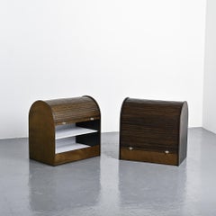Pair of Tambour Cabinets by Klaus Vogt for Thut Möbel, circa 1970