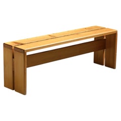 Mid-Century Modern Pine Bench by Charlotte Perriand, Les Arcs, France