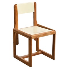 Stuhl im Mid-Century-Modern-Stil von André Sornay, Massivholz, Frankreich, 1960