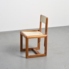 Mid-Century Modern Chair by André Sornay, Solid Wood, France, 1960