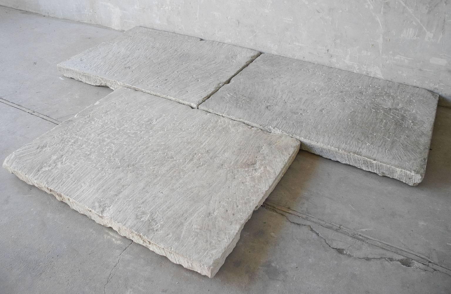 French Antique, Reclaimed Bars de Tauligan Stone Flooring  For Sale
